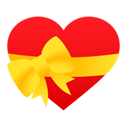 💝 Emoji Herz mit Schleife JoyPixels 5.5.