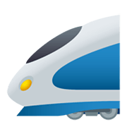 🚄 Emoji Hochgeschwindigkeitszug mit spitzer Nase JoyPixels 5.5.