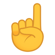 ☝️ Emoji nach oben weisender Zeigefinger von vorne JoyPixels 5.5.