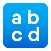 🔡 Emoji Eingabesymbol lateinische Kleinbuchstaben JoyPixels 5.5.