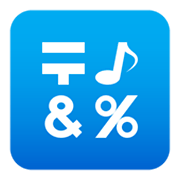 Emoji 🔣 Pulsante con simboli su JoyPixels 5.5.