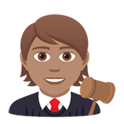 🧑🏽‍⚖️ Emoji Juez: Tono De Piel Medio en JoyPixels 5.5.