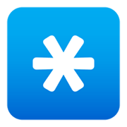 Emoji *️⃣ Tasto: * su JoyPixels 5.5.