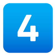 4️⃣ Emoji Teclas: 4 en JoyPixels 5.5.