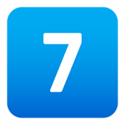 Emoji 7️⃣ Tasto: 7 su JoyPixels 5.5.