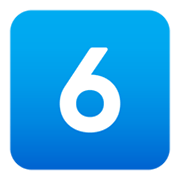 6️⃣ Emoji Teclas: 6 en JoyPixels 5.5.