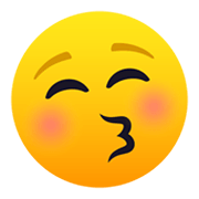 Emoji 😚 Faccina Che Bacia Con Occhi Chiusi su JoyPixels 5.5.