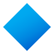 Emoji 🔷 Rombo Blu Grande su JoyPixels 5.5.