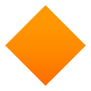 🔶 Emoji große orangefarbene Raute JoyPixels 5.5.