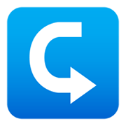 ↪️ Emoji Flecha Izquierda Curvándose A La Derecha en JoyPixels 5.5.