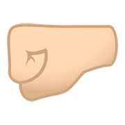 Emoji 🤛🏻 Pugno A Sinistra: Carnagione Chiara su JoyPixels 5.5.