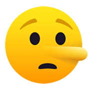 Emoji 🤥 Faccina Bugiarda su JoyPixels 5.5.