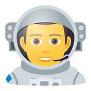 Emoji 👨‍🚀 Astronauta Uomo su JoyPixels 5.5.