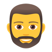🧔 Emoji Mann: Bart JoyPixels 5.5.