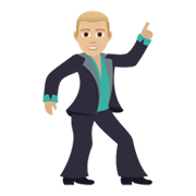🕺🏼 Emoji Hombre Bailando: Tono De Piel Claro Medio en JoyPixels 5.5.