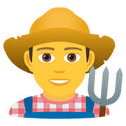 Emoji 👨‍🌾 Contadino su JoyPixels 5.5.
