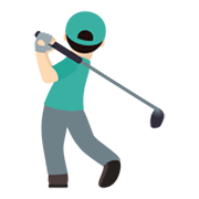 🏌🏻‍♂️ Emoji Golfer: helle Hautfarbe JoyPixels 5.5.