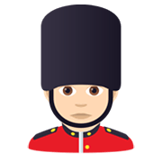 Emoji 💂🏻‍♂️ Guardia Uomo: Carnagione Chiara su JoyPixels 5.5.
