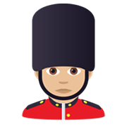 💂🏼‍♂️ Emoji Guardia Hombre: Tono De Piel Claro Medio en JoyPixels 5.5.