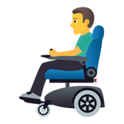 👨‍🦼 Emoji Homem Em Cadeira De Rodas Motorizada na JoyPixels 5.5.