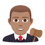👨🏽‍⚖️ Emoji Juez: Tono De Piel Medio en JoyPixels 5.5.