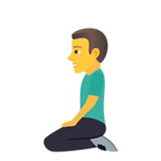 Emoji 🧎‍♂️ Uomo Inginocchiato su JoyPixels 5.5.