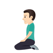 🧎🏻‍♂️ Emoji Hombre De Rodillas: Tono De Piel Claro en JoyPixels 5.5.