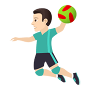 🤾🏻‍♂️ Emoji Hombre Jugando Al Balonmano: Tono De Piel Claro en JoyPixels 5.5.
