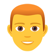 👨‍🦰 Emoji Mann: rotes Haar JoyPixels 5.5.