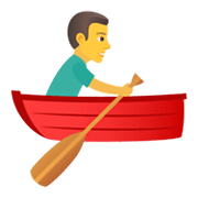 🚣‍♂️ Emoji Mann im Ruderboot JoyPixels 5.5.