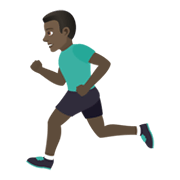 🏃🏿‍♂️ Emoji Hombre Corriendo: Tono De Piel Oscuro en JoyPixels 5.5.