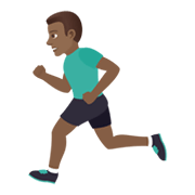 🏃🏾‍♂️ Emoji Hombre Corriendo: Tono De Piel Oscuro Medio en JoyPixels 5.5.