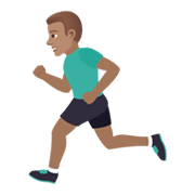 🏃🏽‍♂️ Emoji Hombre Corriendo: Tono De Piel Medio en JoyPixels 5.5.