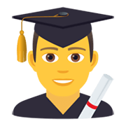 👨‍🎓 Emoji Estudiante Hombre en JoyPixels 5.5.