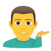 💁‍♂️ Emoji Empleado De Mostrador De Información en JoyPixels 5.5.
