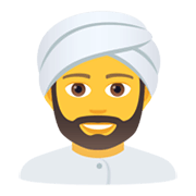 👳‍♂️ Emoji Homem Com Turbante na JoyPixels 5.5.