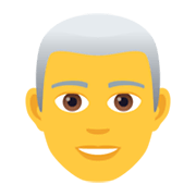 👨‍🦳 Emoji Hombre: Pelo Blanco en JoyPixels 5.5.