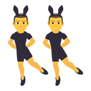 👯‍♂️ Emoji Hombres Con Orejas De Conejo en JoyPixels 5.5.