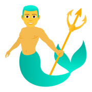 🧜‍♂️ Emoji Sirena Hombre en JoyPixels 5.5.