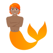 🧜🏽 Emoji Persona Sirena: Tono De Piel Medio en JoyPixels 5.5.