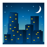 🌃 Emoji Noche Estrellada en JoyPixels 5.5.