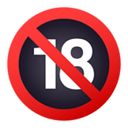 🔞 Emoji Minderjährige verboten JoyPixels 5.5.