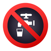 🚱 Emoji água Não Potável na JoyPixels 5.5.