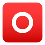 🅾️ Emoji Großbuchstabe O in rotem Quadrat JoyPixels 5.5.
