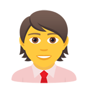 Emoji 🧑‍💼 Persona Che Fa Un Lavoro D’ufficio su JoyPixels 5.5.
