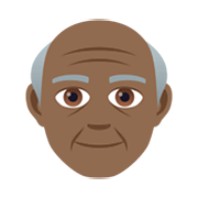 Emoji 👴🏾 Uomo Anziano: Carnagione Abbastanza Scura su JoyPixels 5.5.