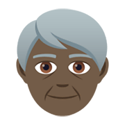 🧓🏿 Emoji älterer Erwachsener: dunkle Hautfarbe JoyPixels 5.5.