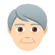 🧓🏻 Emoji Idoso: Pele Clara na JoyPixels 5.5.