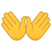 👐 Emoji Manos Abiertas en JoyPixels 5.5.