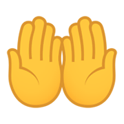 Emoji 🤲 Mani Unite In Alto su JoyPixels 5.5.